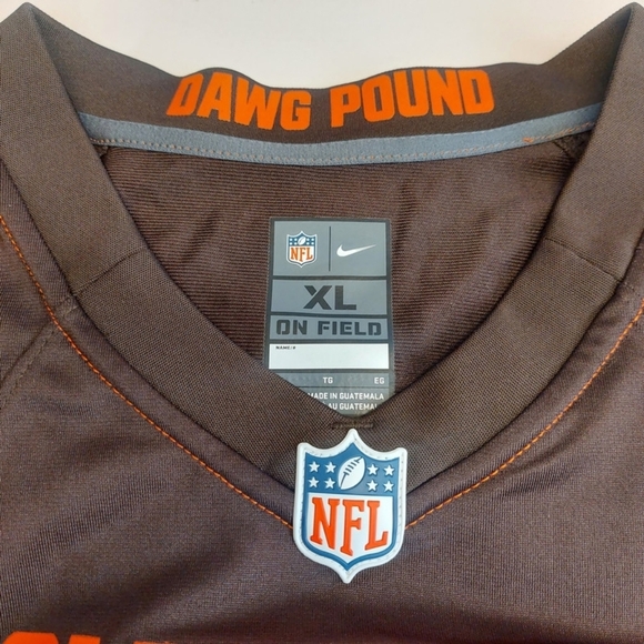 Nike Cleveland Browns Jersey Mens Size XL Odell Beckham Jr #13 On Field Brown - Picture 4 of 9